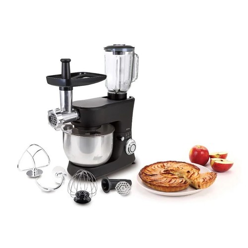 Robot pastelero QILIVE Q.5122, 1000W, 6 velocidades, vaso de vidrio de 1,5L