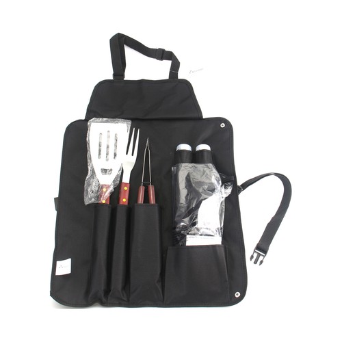 Set 5 accesorios para barbacoas TRESDOGAR con delantal.