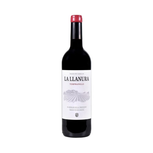 LA LLANURA Vino tinto con D.O. La Mancha botella 75 cl.