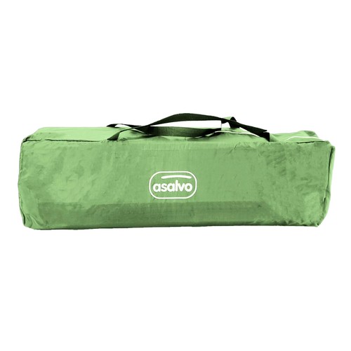 Cuna de viaje, dos ruedas con freno, hasta 15kg, diseño de erizo verde, ASALVO.