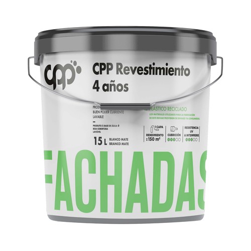 Pintura para fachada blanco,CPP, 15L.
