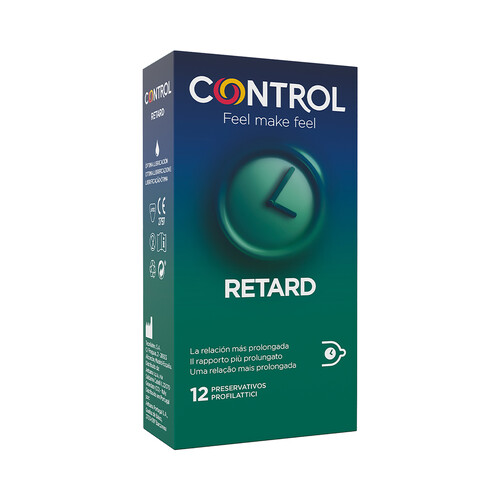 Preservativos lubricados con acción retardante CONTROL Non stop retard 12 uds.