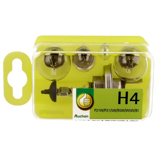 5 piezas alumbrado H4, AUCHAN.