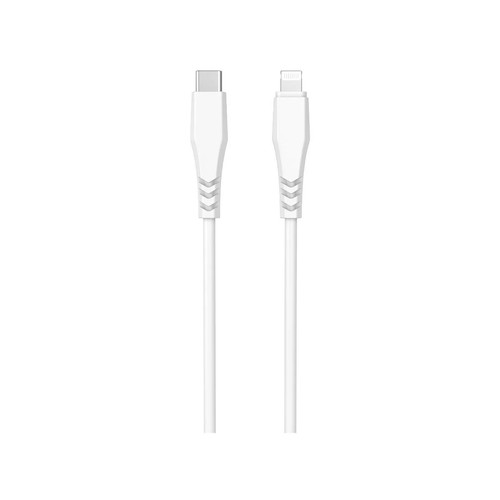 Cable USB C a USB lightning QILIVE 600183173 , longitud 1,2 metros, color blanco.
