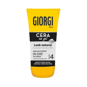 GIORGI Cera fijadora (4) textura gel, para un acabado flexible (hasta 48 h) y un look natural 145 ml.