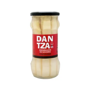 DANTZA Espárragos blancos de Navarra 8/10 piezas frasco de 325 g.