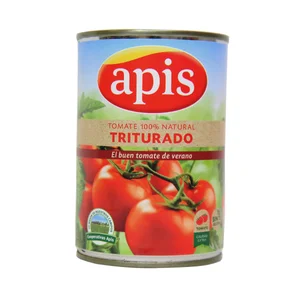 APIS Tomate natural triturado lata de 400 g.