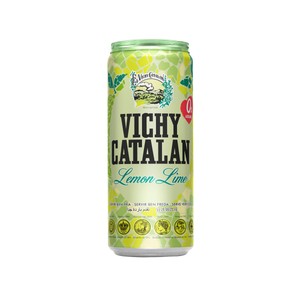 Imagen de VICHY CATALAN Agua mineral con gas sabor lima limón lata de 33 cl.