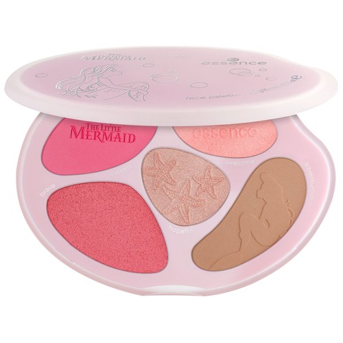 ESSENCE The little mermaid Paleta con maquillaje de diferentes colores.