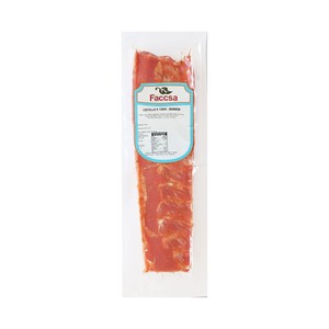 Costilla a tiras adobada y envasada al vacio
