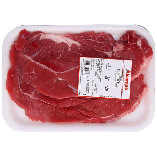 Filetes de aguja de 1ª B de ternera, ideales para freir, plancha o barbacoa