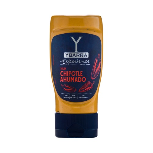YBARRA Salsa chipotle ahumado, sin conservantes ni colorantes 250 ml