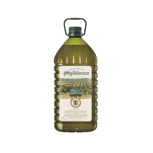 MAESTROS DE HOJIBLANCA Aceite de oliva virgen extra garrafa de 5 l.