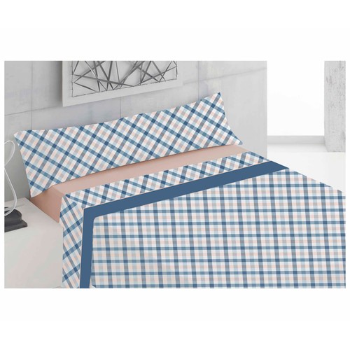 Juego de sábanas de franela cama 105cm, 100% Algodón.