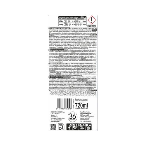 DISICLIN Perfumador líquido para ropa fragancia océano 720 ml