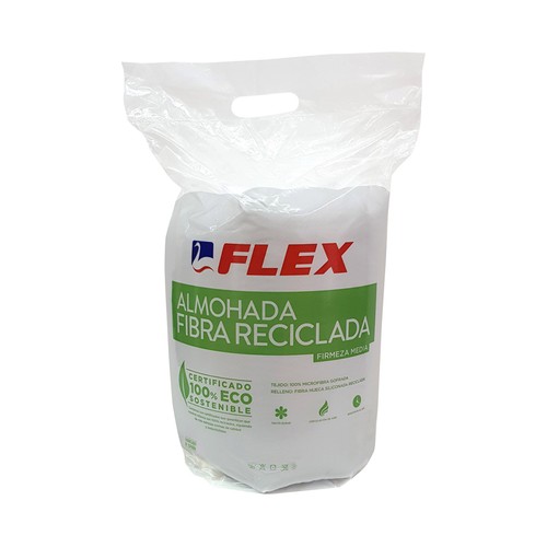 Almohada de fibra 70cm, firmeza media, FLEX.