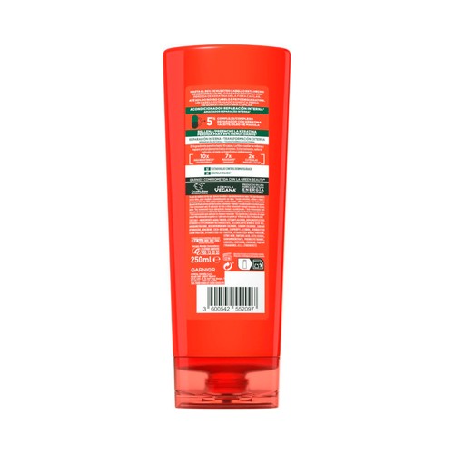 FRUCTIS Adios daños de Garnier Acondicionador reparador y rellenador, para cabellos dañados 250 ml.