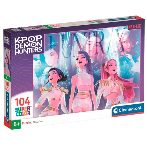 Puzzle 104 piezas K-POP Demon Hunters. CLEMENTONI.