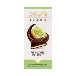 LINDT Creation Chocolate negro relleno de pistacho 150 g.
