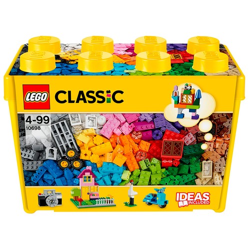 LEGO Classic 10698, Caja de ladrillos creativos grande, 790 pcs para 4-99 Años