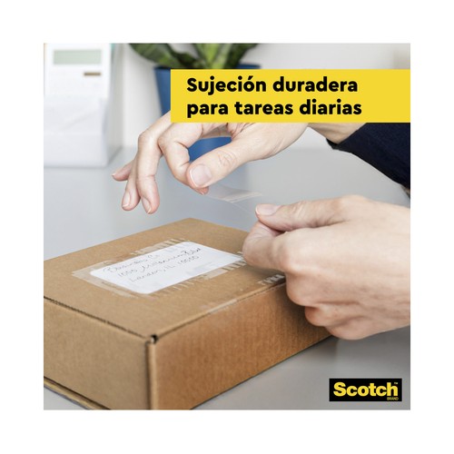 Cinta adhesiva 19mm x 33m transparente. SCOTCH