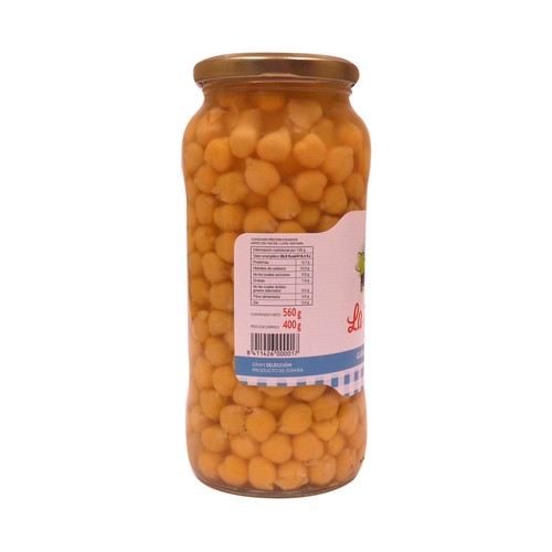 LA PEDRIZA Garbanzo cocido frasco de 560 g.