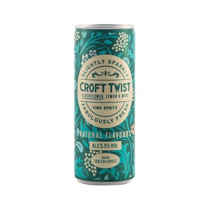 Vino frizzante con un toque de flor de saúco, limón y menta, bjo en calorias lata 33 cl.