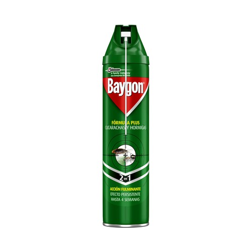 BAYGON Desinfectante ,insecticida cucarachas y hormigas BAYGON 400 ml.
