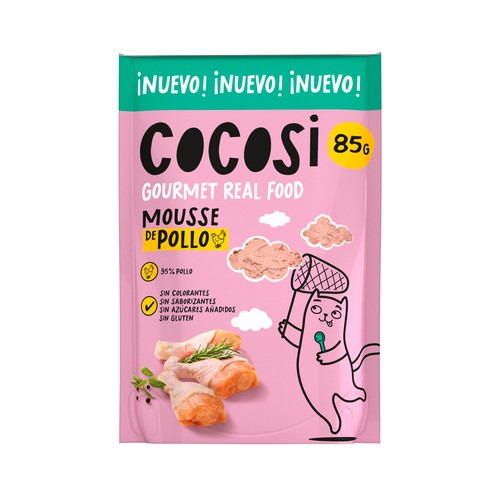 COCOSI Mousse de pollo para gatos esterilizados - 85g.