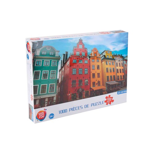 Puzzle Paisajes y Ciudades 1000 Pzs ONE TWO FUN ALCAMPO