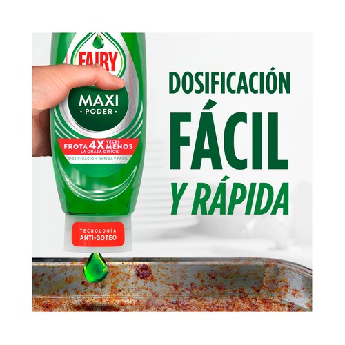FAIRY Lavavajillas mano maxi poder original 545 ml.