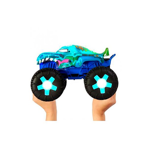 HOT WHEELS Coche radio control Mega Wrex Monster Trucks, +5 años.