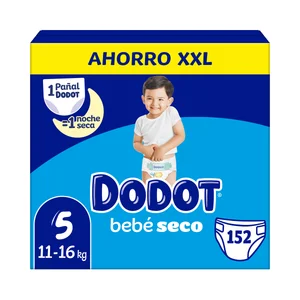 DODOT Bebé-seco Pañales talla 5 (11-16 k) 152 uds.