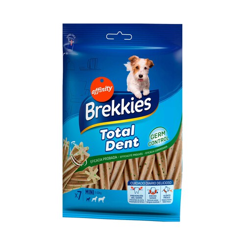 BREKKIES Snack dental para perros de talla mini BREKKIES TOTAL DENT Affinity 110 g.
