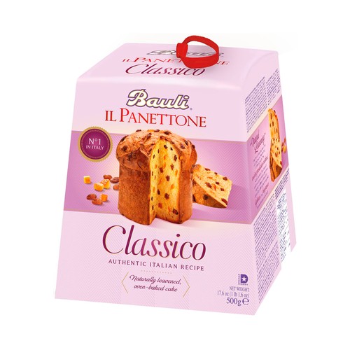 BAULI Panettone con frutos 500 g.