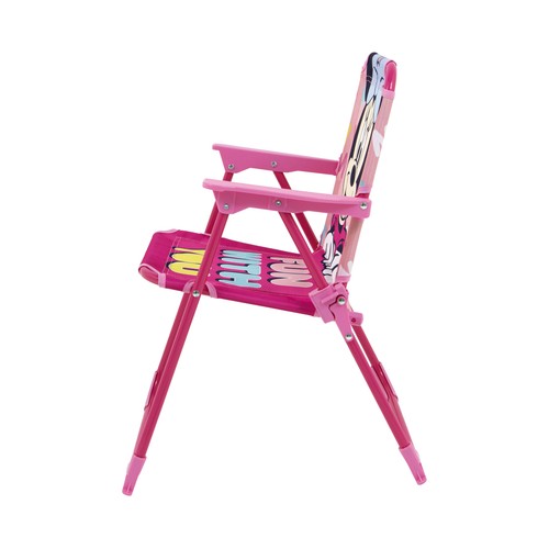 Silla infantil niños plegable para jardín, playa o piscina con diseño Minnie, 38x32x53cm ARDITEX.