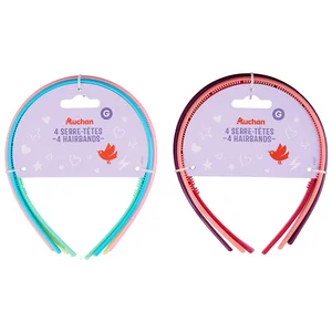 COSMIA Diadema clásica de diferentes colores 4 uds.