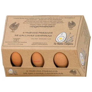 OLÉ Huevos de gallinas camperas clase M / L y cat. A 6 uds