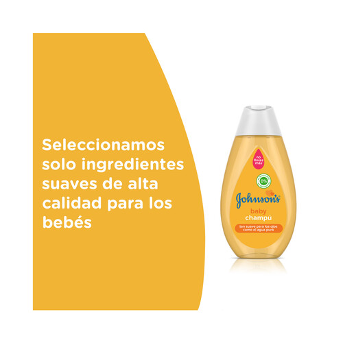 JOHNSON'S Champú ultra suave para un pelo brillante e hidratado JOHNSON´S Baby 500 ml.