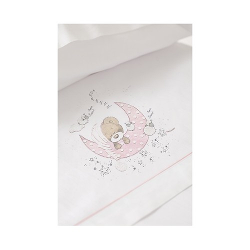 Tríptico para cuna, color rosa, INTERBABY Sleeping.