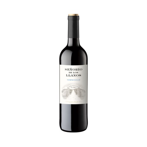 SEÑORÍO DE LOS LLANOS Vino tinto con D.O. Valdepeñas botella 75 cl.