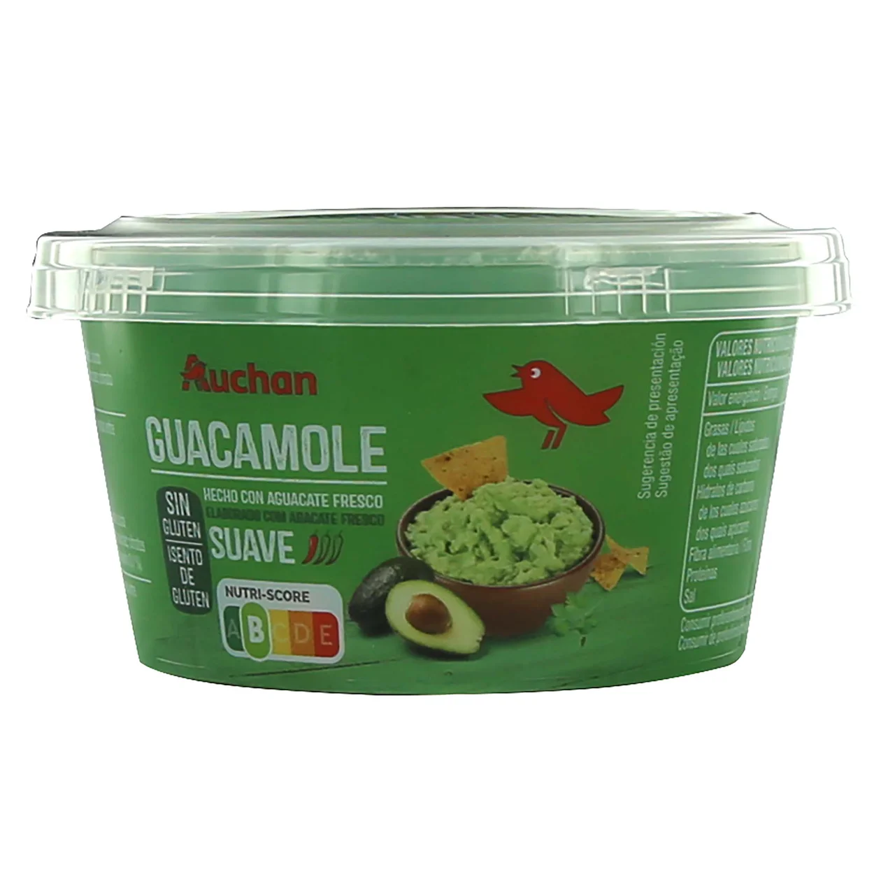 PRODUCTO ALCAMPO Guacamole suave elaborado con aguacates frescos 200 g.
