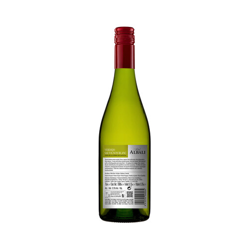 VIÑA ALBALI  Vino blanco verdejo suavignon blanc con IGP Vino de la Tierra de Castilla 75 cl.