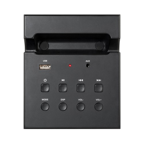 Torre de audio NGS SKYSCRAPER 2.0, radio FM, 50W, USB, lector tarjetas, Bluetooth, negro.