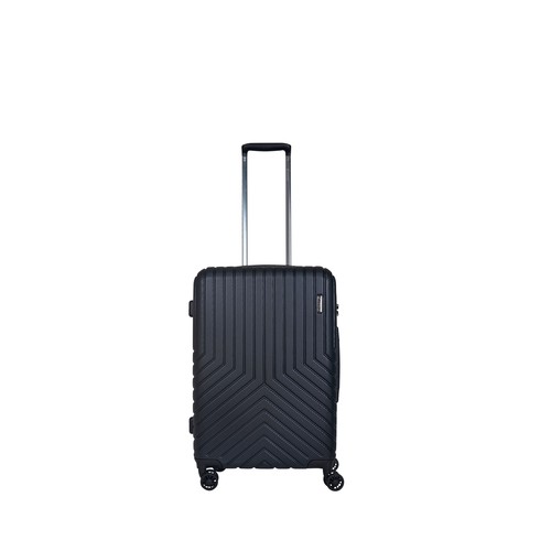 Maleta mediana de policarbonato de 65 cm y 8 ruedas de color gris oscuro, AIRPORT ALCAMPO.