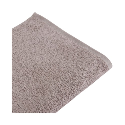 Toalla lisa de ducha gris, 300g/m² de densidad, 70x130 cm. ESSENTIAL.