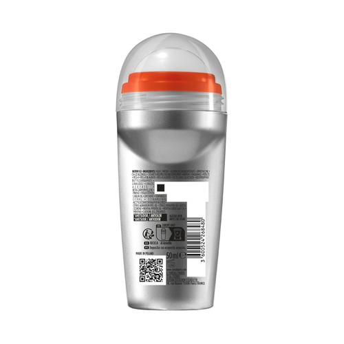 L´ORÉAL PARIS Men expert fresh extreme Desodorante roll on para hombre, frescor intenso 50 ml.