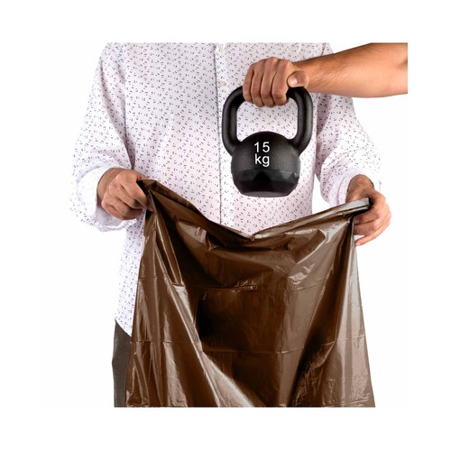 RELEVO Bolsa de basura 100% reciclado, 15 unidades, capacidad de 10 a 20 l.