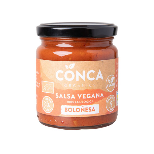 CONCA Salsa pasta Boloñesa, vegana CONCA ORGANICS 235 G.