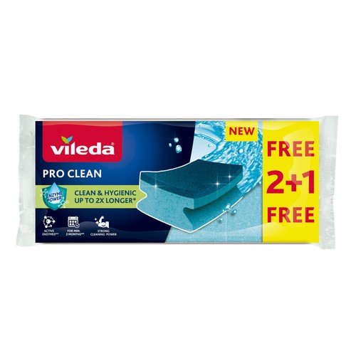 VILEDA Estropajo salvauñas pro clean 2+1